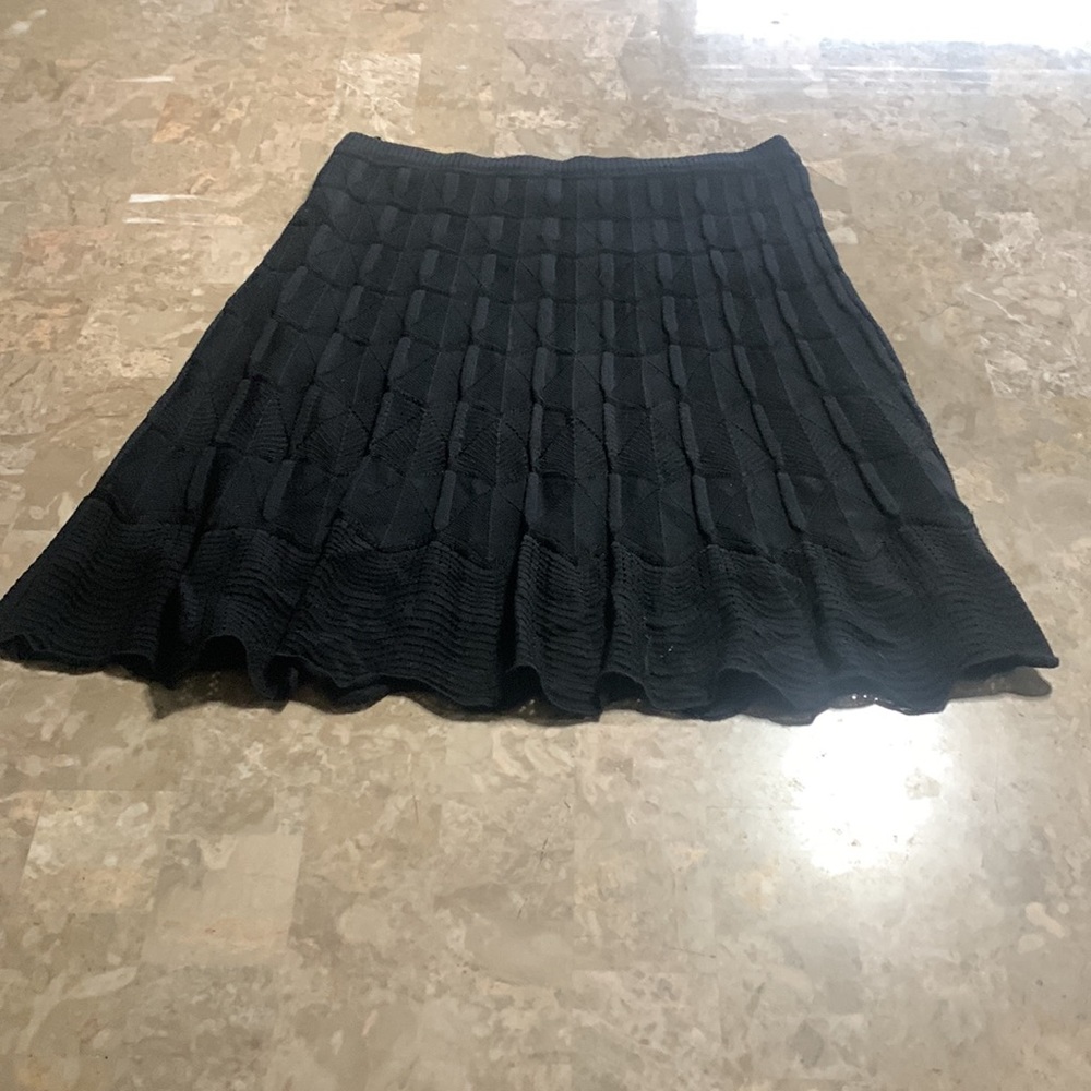 Missoni Women's Black Knit Skirt Scalloped Bottom Size 46/Large R113 - Picture 2 of 14